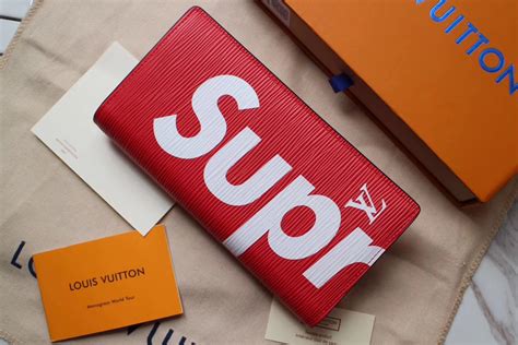 lv supreme long wallet price|supreme louis vuitton wallet stockx.